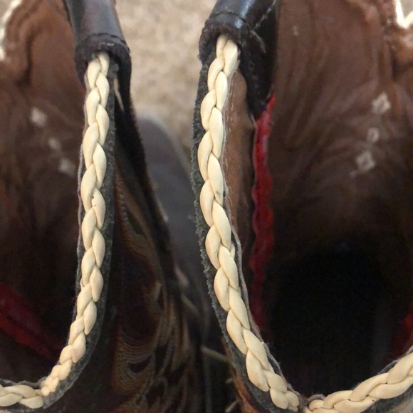 Tony Lama Tobac Patchwork 3R Boots- size 9.5 - Picture 6 of 6